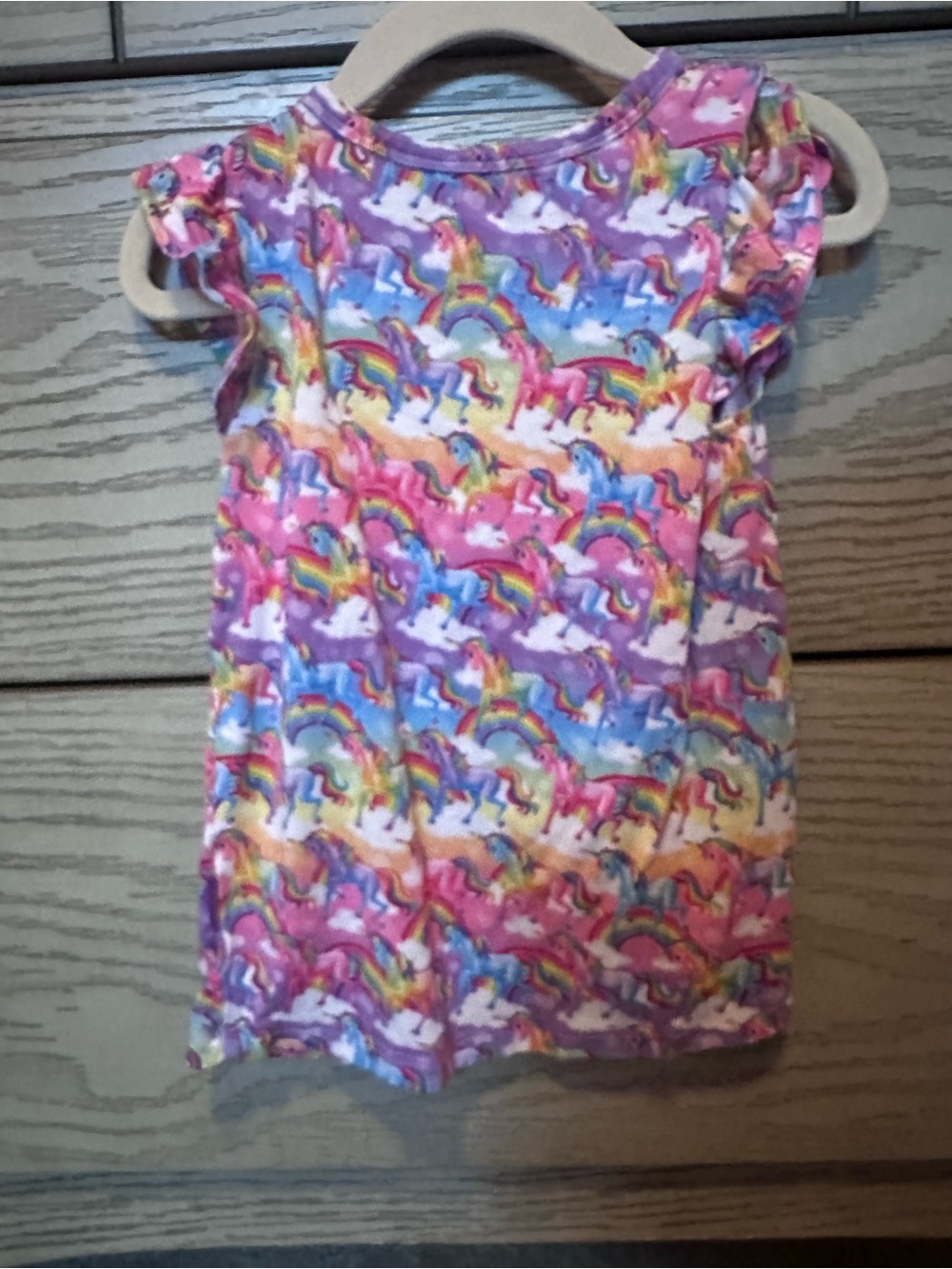 Posh Peanut & Lisa Frank Girls Rainbow Unicorn Tank Top - Pink Multicolor - Picture 3 of 3